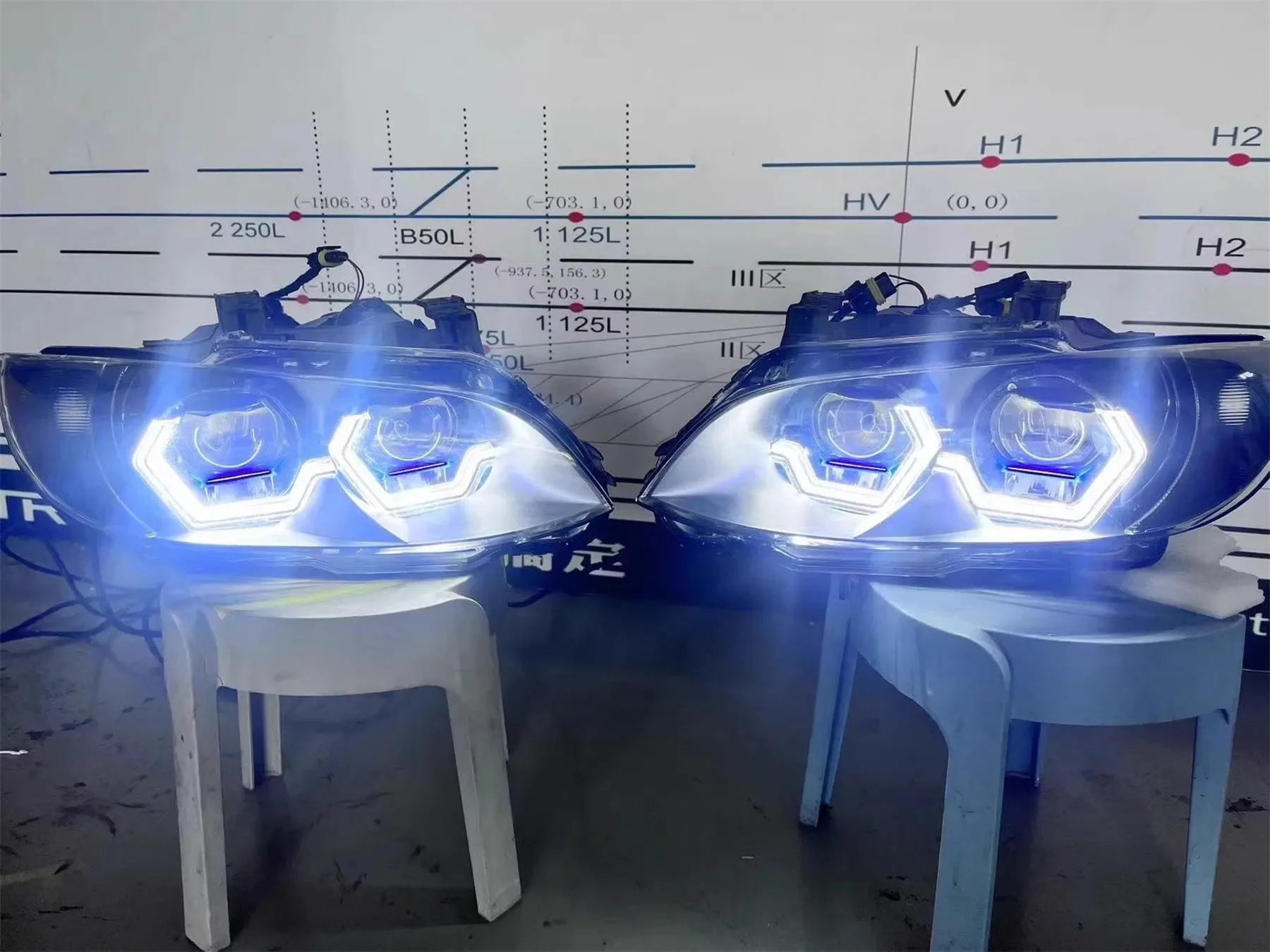 

Front Headlight for BMW E92 OSS Daytime Running Light DRL Head lamp Low High Beam Turn signal
