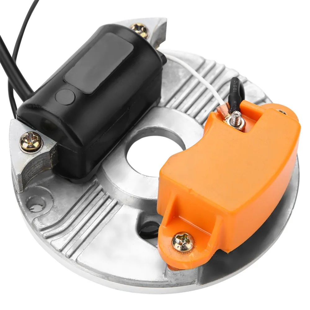 Orange Ignition Coil Replacement Part Lead Wire Set Ignition Coil Kit Stator Direct Fit for STIHL 070 090