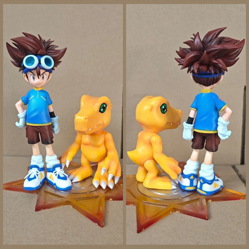 Digimon Taichi Yagami and Agumon Collectible Figure - Partner Digivolution Series Model Statue