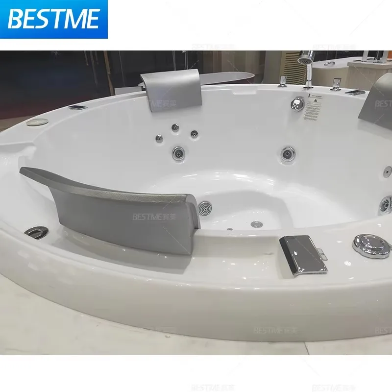 Luxury Portable Shower Bubble Bath Massage Round Shape Concealed Swimming Pool Outdoor Spa Bathtub Hot Tub