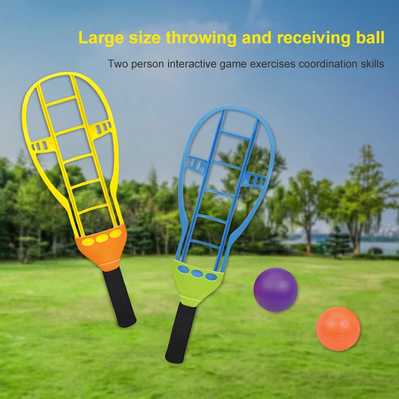 屋外,屋内,スポーツ玩具,屋外の庭,芝生のゲーム,家族向けのボールをキャッチしてキャッチするラケットのセット,男の子と女の子へのギフト