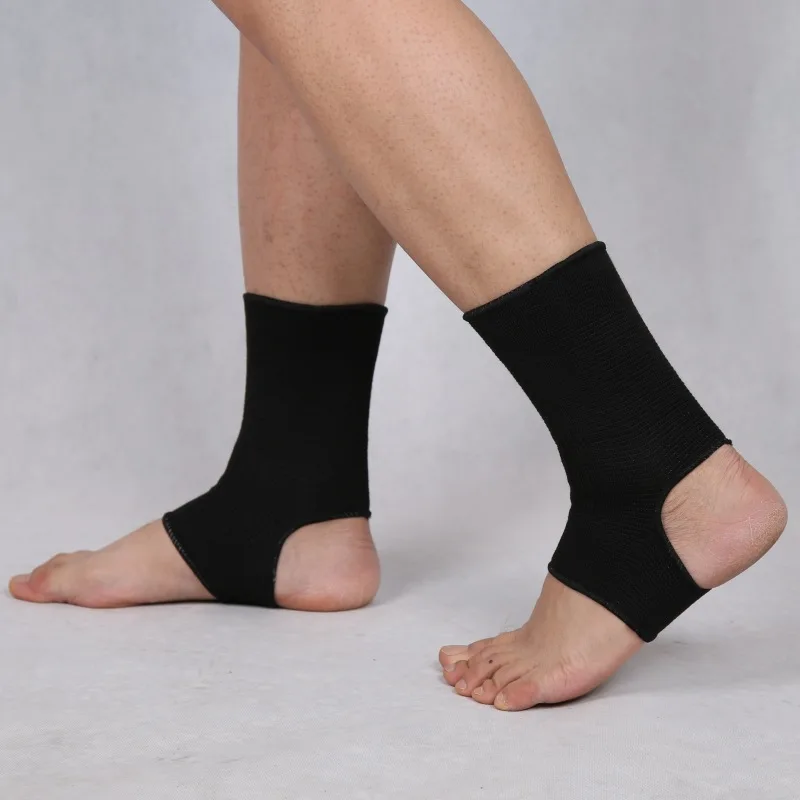 1Pair Elastic Ankle Sleeves Open Heel Breathable Running Ankle Support Braces Lightweight Compression Daily Wear Ankle Sleeves