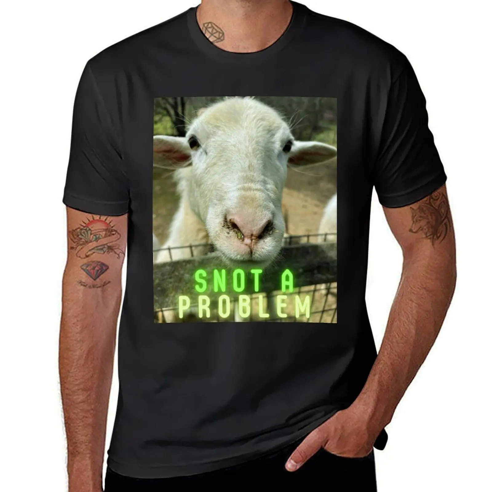 

Snot A Problem Sheep Snot Farm Animal T-Shirt sublime sports fans t shirts for men graphic