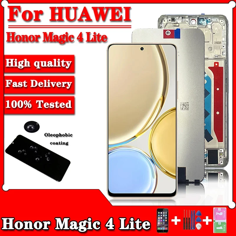 

ЖК-дисплей 6,81 дюйма для Honor Magic4 Lite ANY-LX1/2/3, сменный ЖК-экран для HUAWEI Honor Magic 4 Lite, сенсорный экран с дигитайзером в сборе