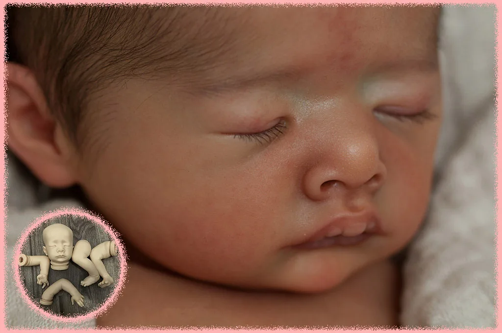 Mika Reborn Doll Kit Nieuwe Collectie 20Inch Onvoltooide Ongeverfd Lege DIY Pop Onderdelen Met Doek Lichaam Collectible Art Doll