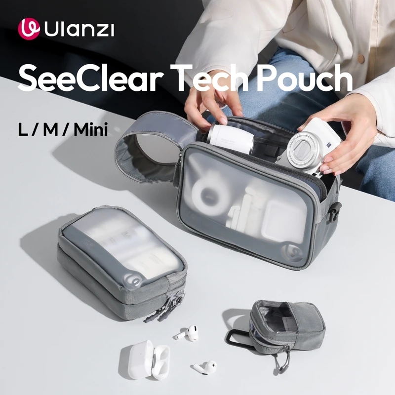 ​ Ulanzi BP15 SeeClear Tech Pouch (L/M/Mini) do aparatu Smartphone Mini statyw Selfie Fill Light przenośny do aktywności na świeżym powietrzu — zdjęcie produktu 2