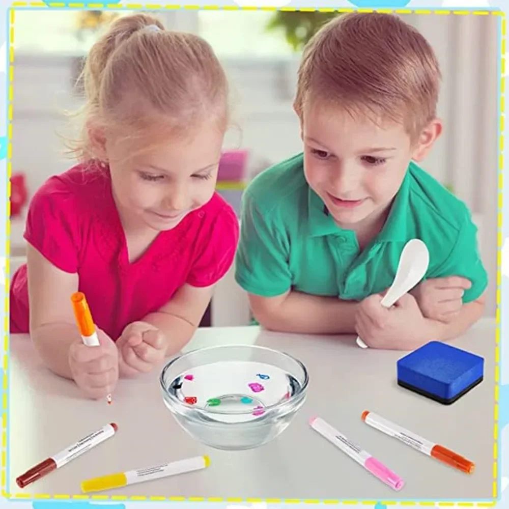 Magical Water Paint Pen Floating Ink Pen for Kids Colorful Doodle Water Pen Brushes Children Montessori Early Education Toys