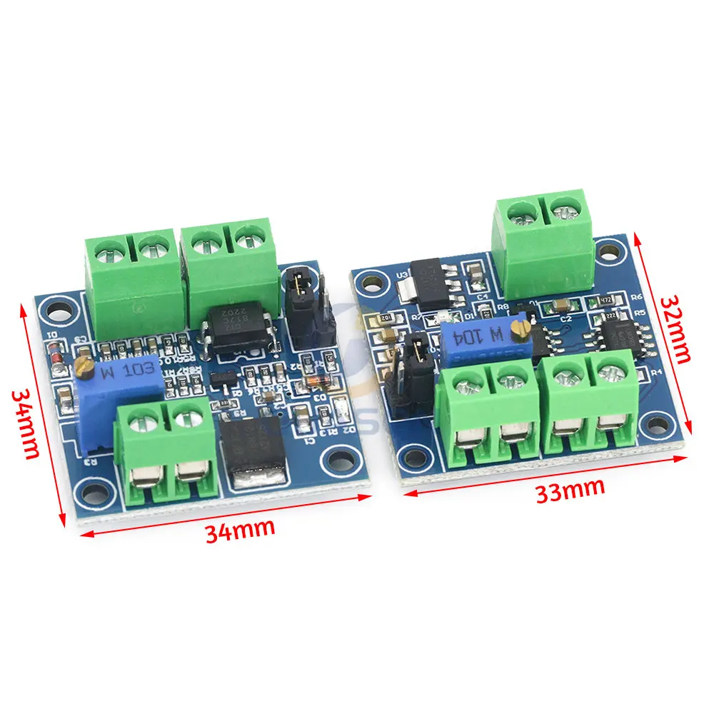 PWM to Voltage Converter Module 0%-100% to 0-10V for PLC MCU Digital to Analog Signal PWM Adjustabl Converter Power Module