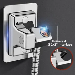 Universal Shower Head Holder Adjustable Shower Wand Holder Wall Mount Bracket Bathroom Accessories