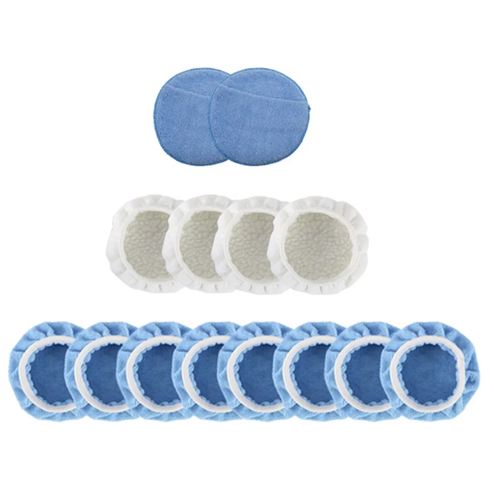 Kit di attrezzi per la cura dell'auto Tampone per lucidatura per auto Capacità di pulizia efficace Design di installazione elastica per lucidatrici da 5-6 pollici