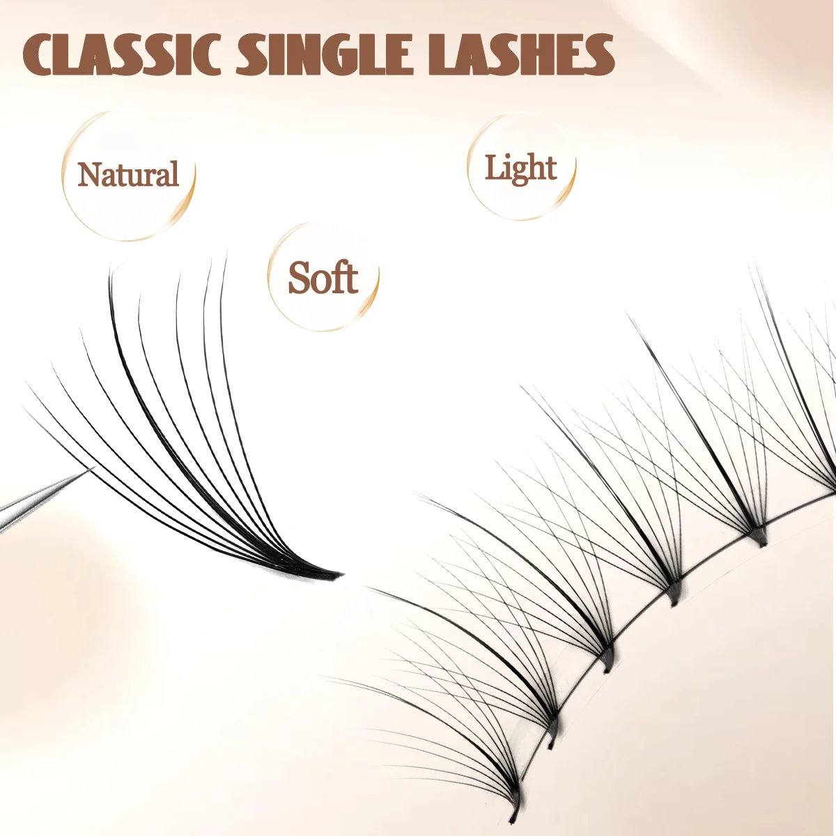 個別つけまつげ ソフトブラック 8-15mm 混合長さ ナチュラルエクステンション C/Dカール マンガアイ ソフトテクスチャまつげ