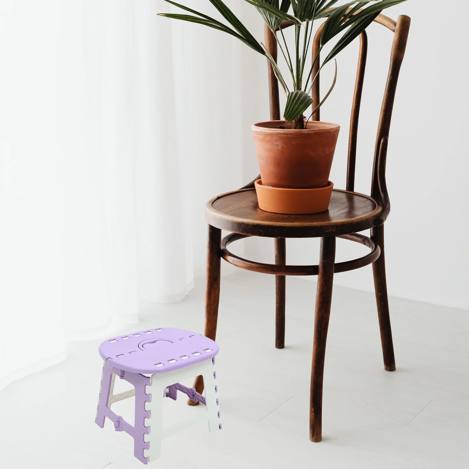 

Plastic Folding Chair Lightweight Portable For Outdoor Hiking Fishing Travel Camping Collapsible Chair Anti-Skid Foot Pads