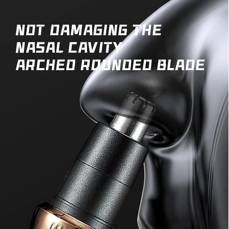 Kemei Professional Painless Eyebrow Trimmer for Men and Women Rechargeable Electric Ear and Nose Hair Trimmer TYPE-C Fast Charge