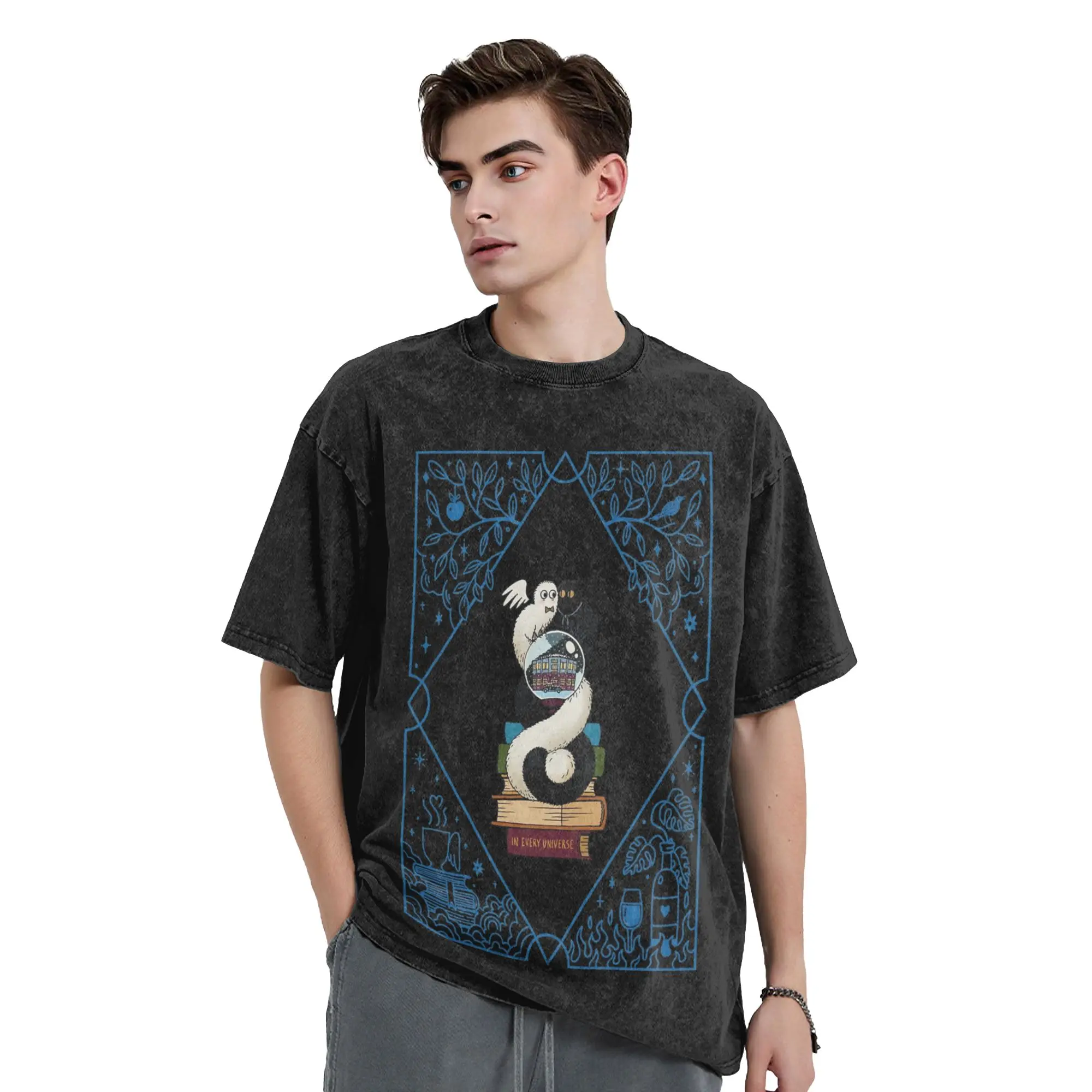 Brushbuddy Witch Hat Atelier Anime Washed T Shirts Streetwear  Fashion T-Shirts Tees for Men Women Short Sleeve Oversize Printed