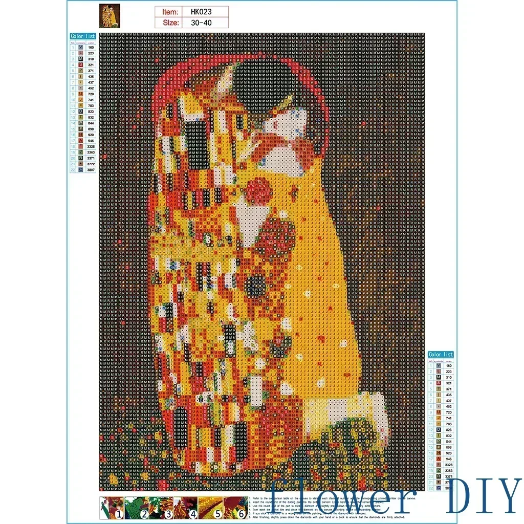 Flower3381-4Cartoon цифровая масляная живопись Moon Night Scene наполнение подходит для взрослых ручная роспись костюм ручной работы 3