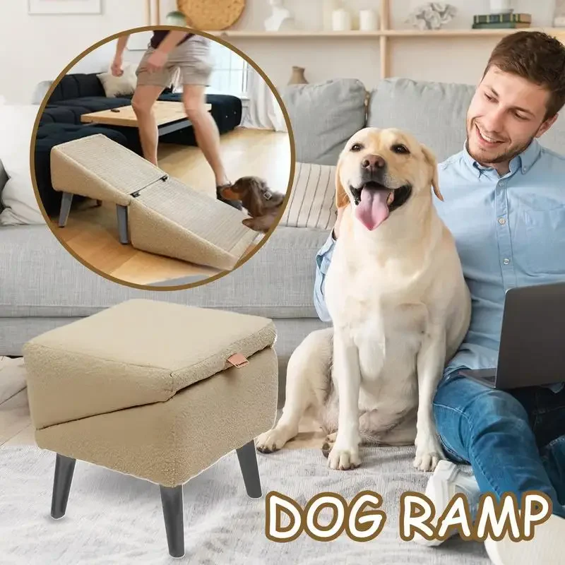 

Customizable Ramp For Bed Foldable Dog Vehicle Stairs Footrest Stool