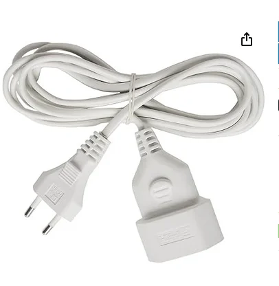 Brennenstuhl Plastic Extension Cable, 5 m, White, 1161670