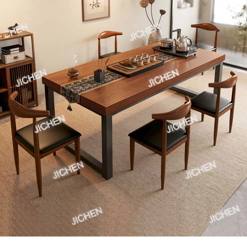 

Tea table and chair combination, one table and five chairs, large board , conference, negotiation , balcony tea table