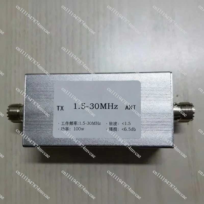 HF Bandpass Filter 1.5-30 MHz BPF Bandpass Filter, Anti-interference 100w M Female