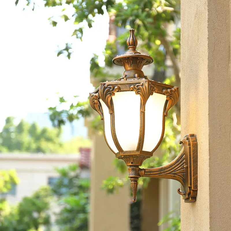 

Наружный настенный светильник, водонепроницаемый балкон, уличный садовый светильник, французский садовый коридор, солнечный внешний настенный светильник для двери