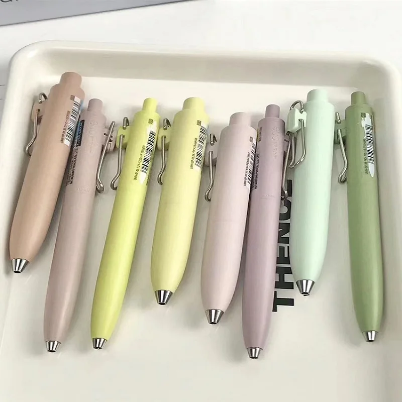 Uni Cute Mini Gel Pen, Uniball UMN-SP Chubby Colored Pen Holder Thick Black Ink Pocket Pen Quick Dry Waterproof School Supplies