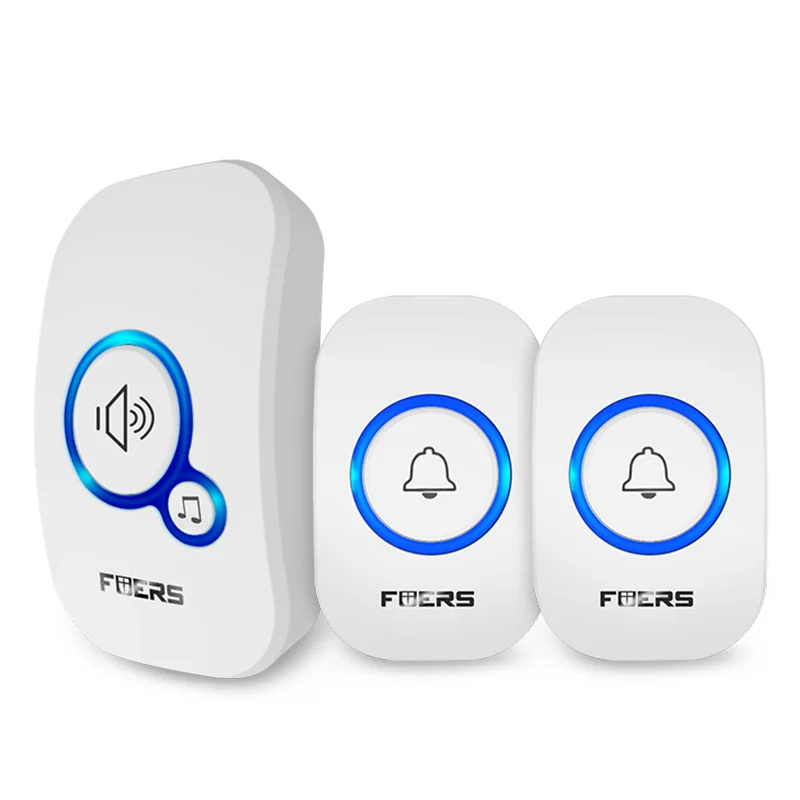 Fuers draadloze deurbel waterdicht welkomstbel huisdeurbel intelligent 32 nummers slim alarm met batterij voor winkelhotel