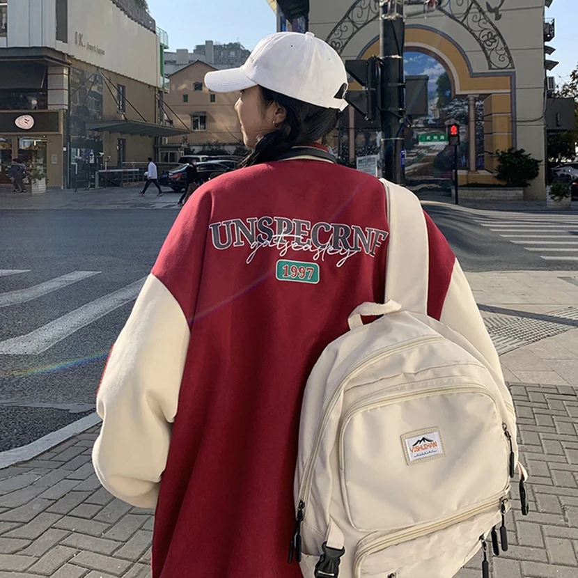 

Американская винтажная бейсбольная куртка для мужчин, демисезонная верхняя одежда для пар, весенне-осенняя куртка-пилот, повседневный топ, ветрозащитная куртка с длинными рукавами