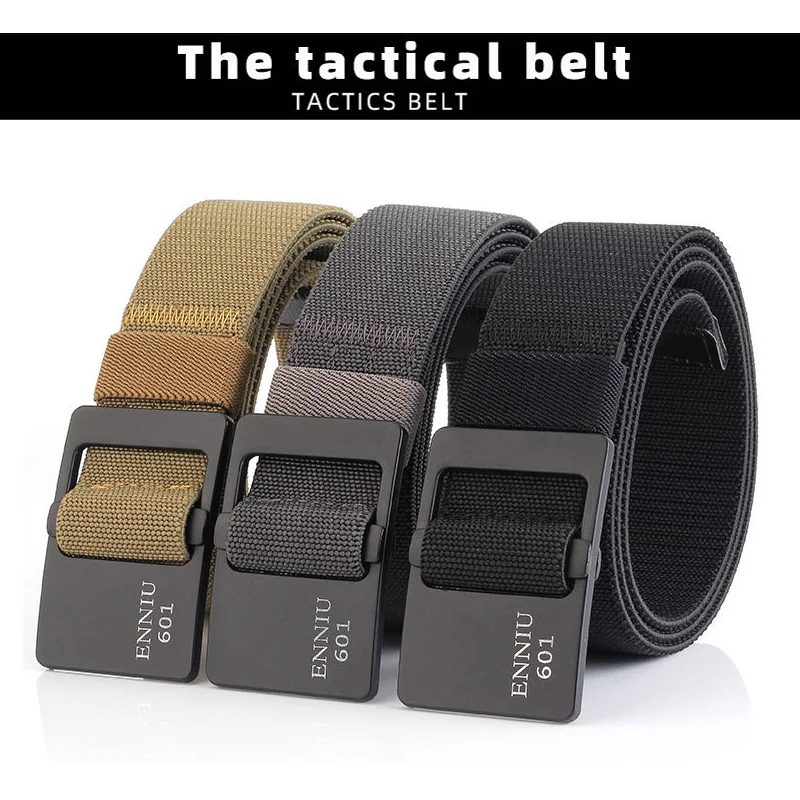 

Leisure Belt Tactical Belt Quick Release Quick Dry Elastic For Fishing Hunting Multi Function Alloy Buckle Male Waistband