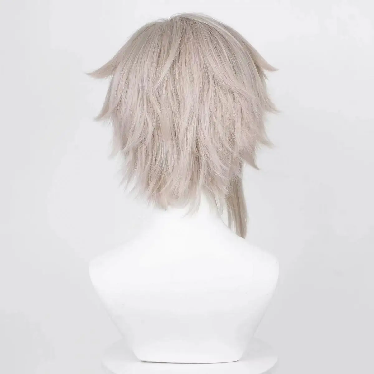 Afbeelding 3: Comic heren Nakajima Atsushi cosplay pruik man zilver kort haar kostuums roosnet