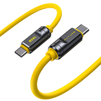 AOHI THE FUTURE  Adonis USB4 2.0  Type C Cable 240W Fast Charging 3.3FT (120Gbps/ 8K/ PD3.1) For MacBook iPad