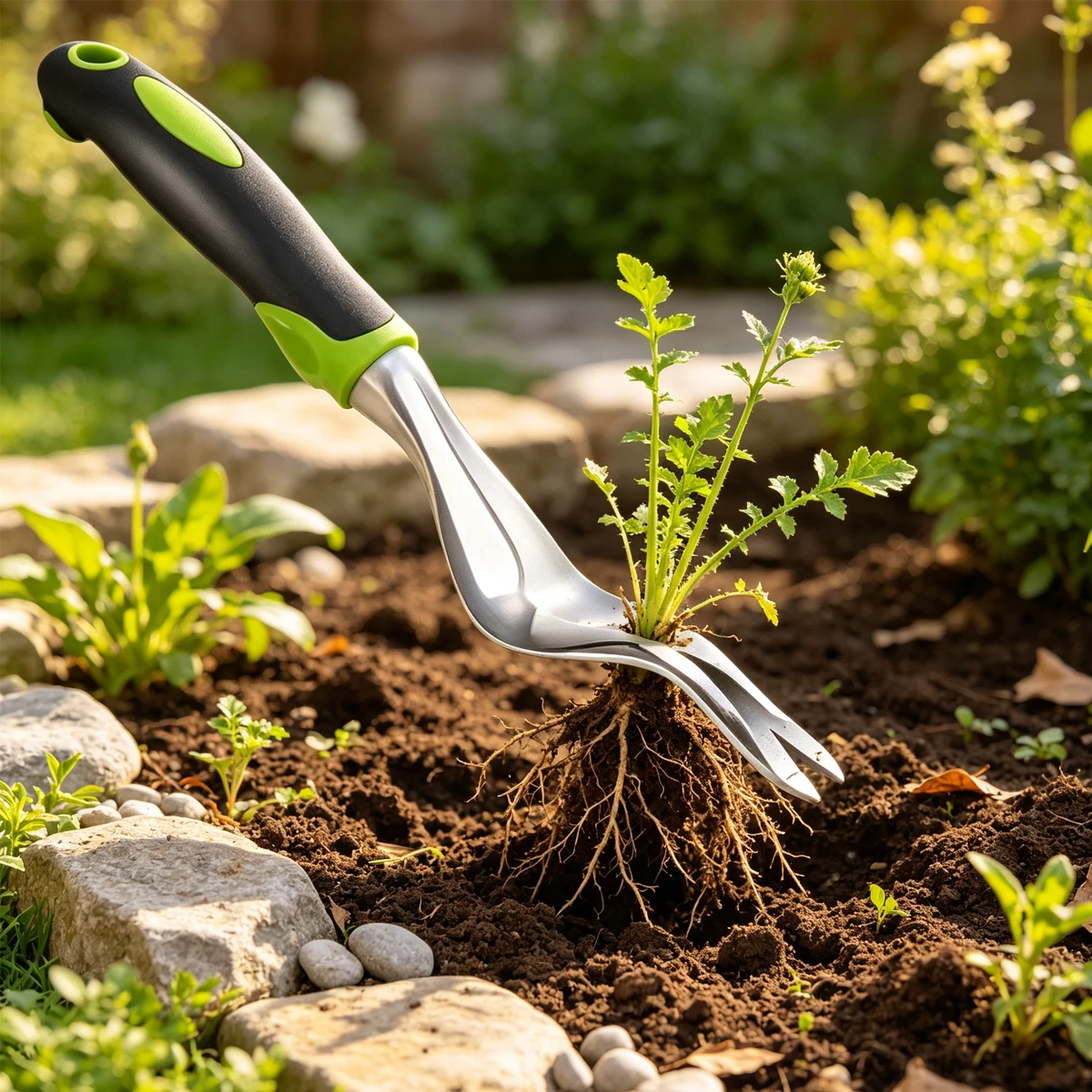 Handheld Weeder to Pull Roots Weeding Machine Weed Remover Paving Trimmer Puller Steel Claw Absorber Farm Equipment Manual Tool