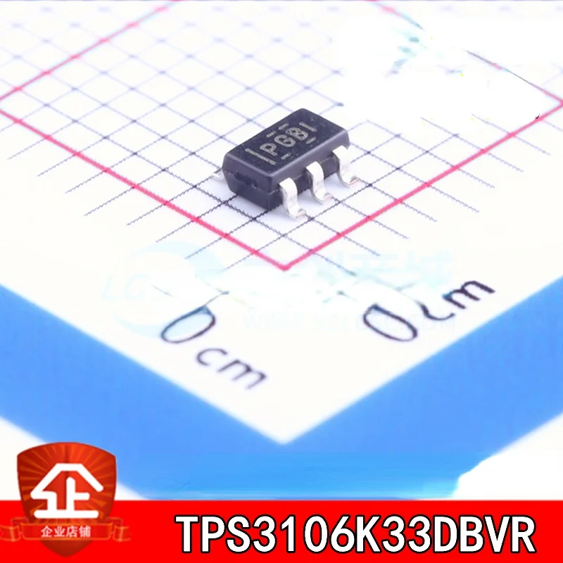 

10pcs New and original TPS3106K33DBVR Screen printing:PGBI SOT23-6 Monitoring chip TPS3106K33DBVR SOT23-6 PGBI