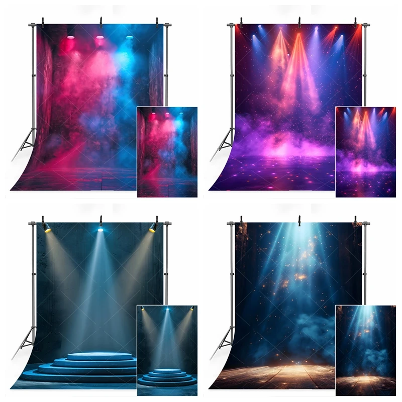 Internet Celebrity Live Broadcast Room Layout di scena Stage Lighting Effect sfondo sfondo fotografico per adulti e bambini