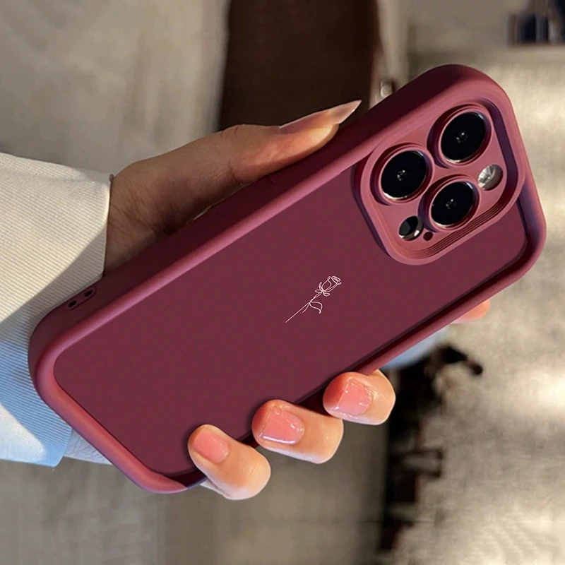 حافظة لهاتف آيفون 17 برو ماكس XS X XR 16E 14 15 16 7 8 Plus 13 12 11 17 Air SE2 حافظة ناعمة