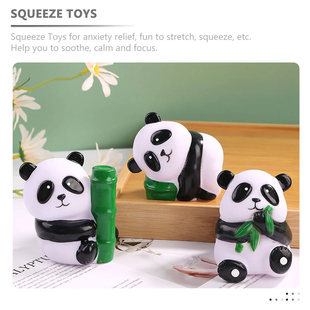 Panda Toy Funny Stress Balls Childrens Toys for Toddlers Fidget Decompression Squeeze