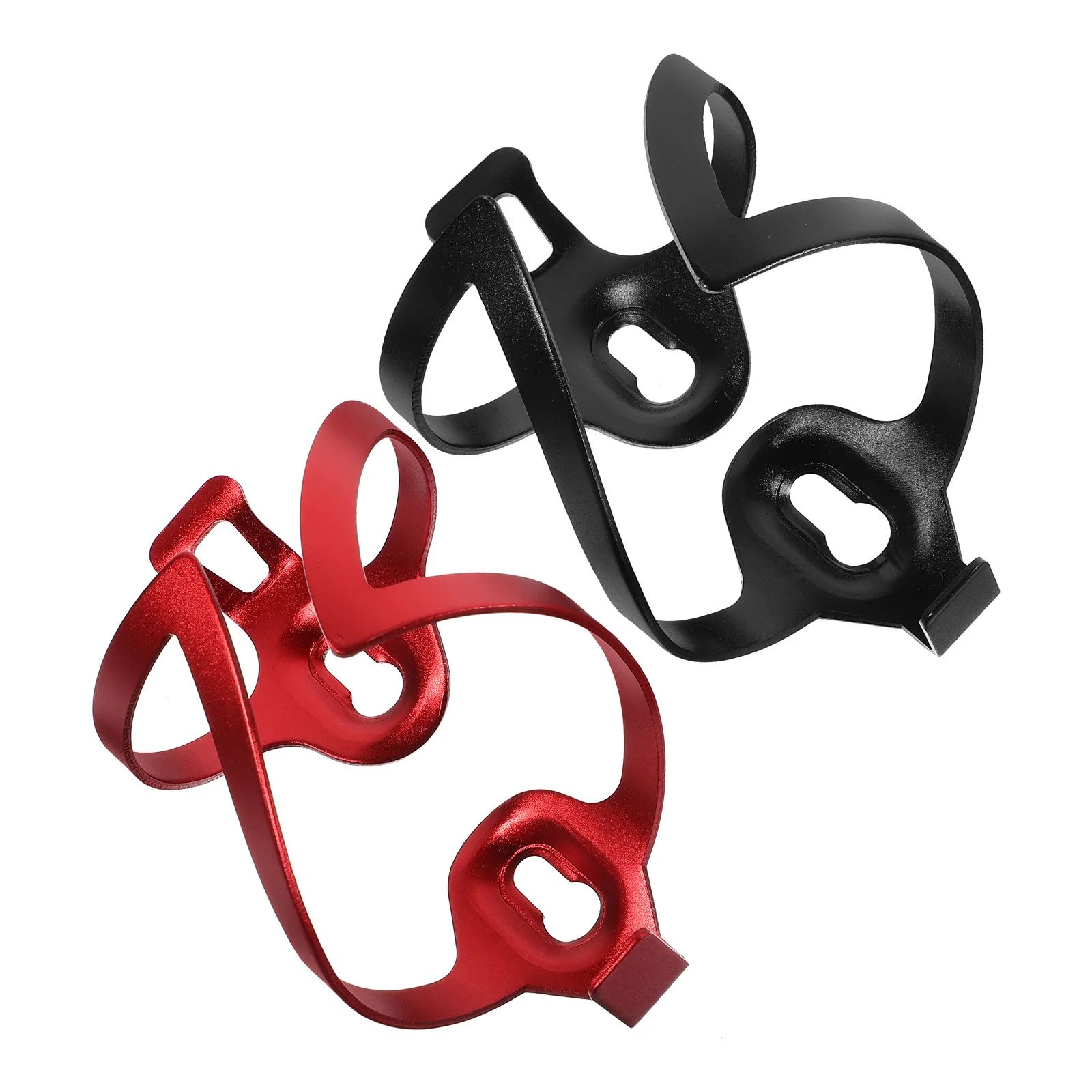 

2pcs Bicycle Cup Holder For Mountain Bike Durable Aluminum Alloy Lightweight Easy Install Fashionable Water Bottle Storage Rack