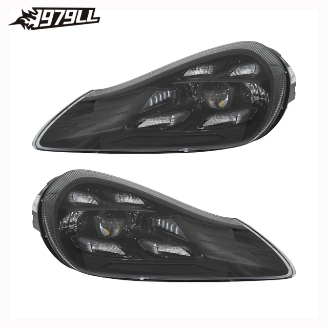 957 Światła samochodowe dla 2007-2010 Porsche Cayenne Reflektor LED Matrix Przednia lampa DRL Auto Akcesoria Plug Play