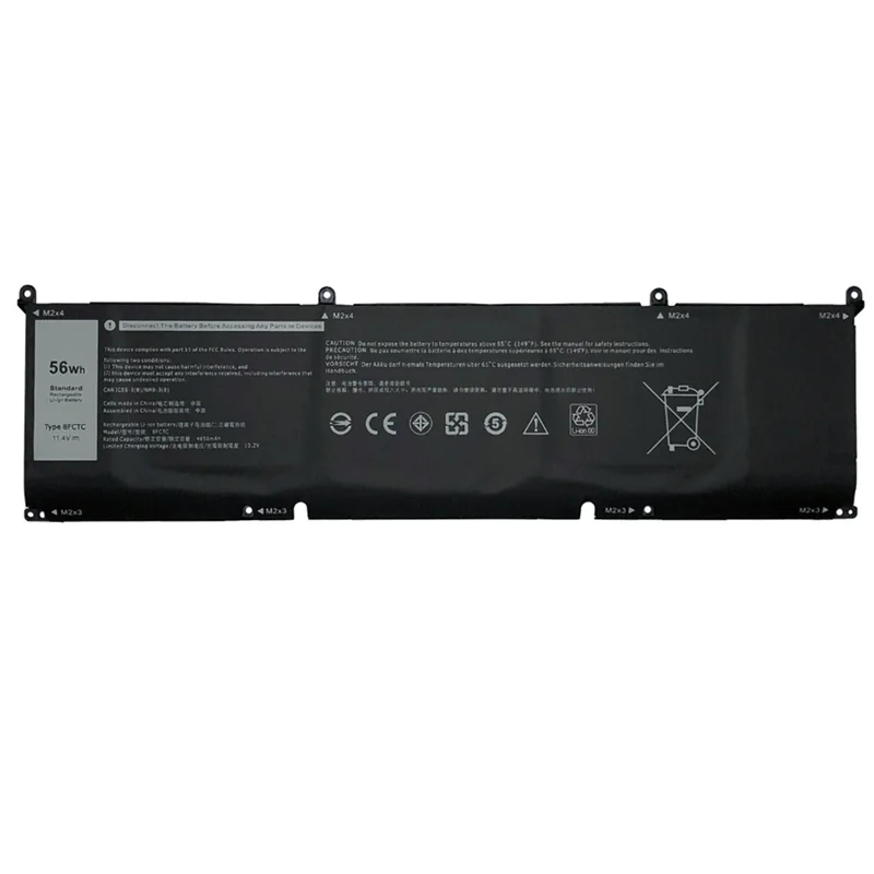 New 11.4V 56Wh 8FCTC Laptop Battery for Dell Alienware M15 R3 M17 R3 XPS 15 9500 Precision 5550 Series 070N2F DVG8M P8P1P 69KF2