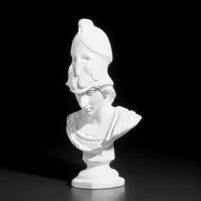 أثينا الراتنج تمثال نصفي ديكور غرفة مكتب المنزل النحت الكلاسيكي شخصية صغيرة الأساطير فن الديكور الإله اليوناني القديم الجص #6