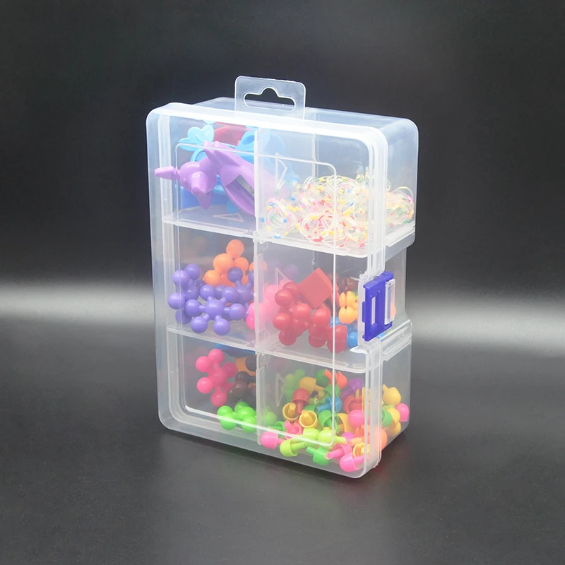PP box rectangular plastic box transparent storage parts accessories for desktop and drawer storage and organization, etc