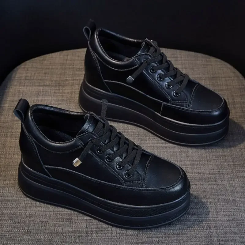 

Women's Heightened Little White Shoes Spring Autumn New Style Thick Soled Versatile Casual Comfortable Sports Trend Shoes