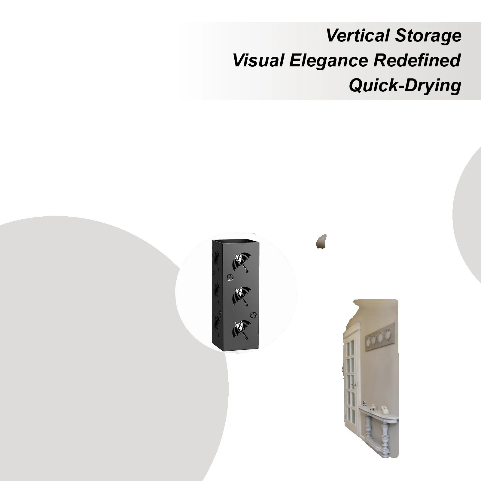 

Umbrella Stand For Entryway Metal Hollow Storage Basket Rack Umbrella Basket For Patio Entrance Home Indoor Outdoor