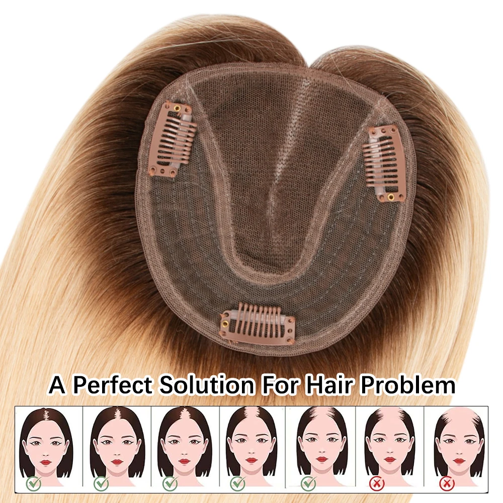 أومبير شعر بشري أشقر توبر الخامس جزء أحادي + قاعدة لحمة 4.5x5 بوصة الدانتيل شعر ريمي جودة 12 بوصة 30 سنتيمتر لتخفيف الشعر