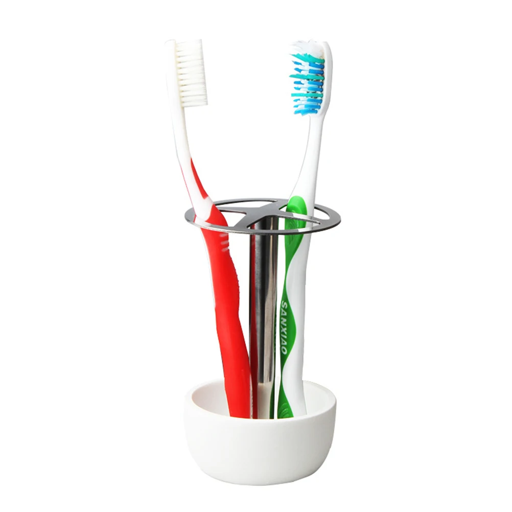 

304 Stainless Steel Toothbrush Holder Holders Storage Organizer Bathroom No Punching