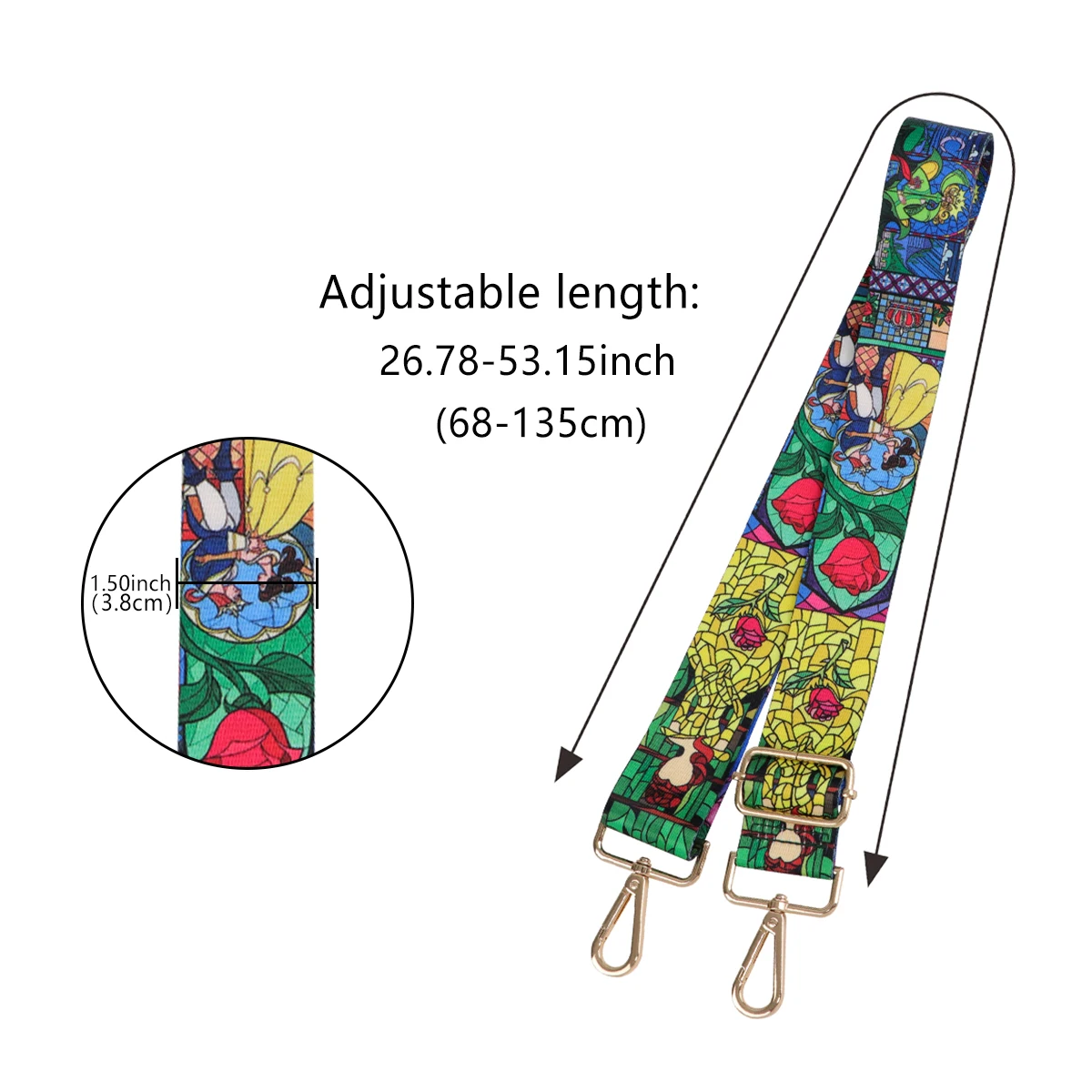 Bag Strap Trendy Woman Colored Straps for Crossbody Messenger Shoulder Bag Replacement Accessories Adjustable Belts Straps