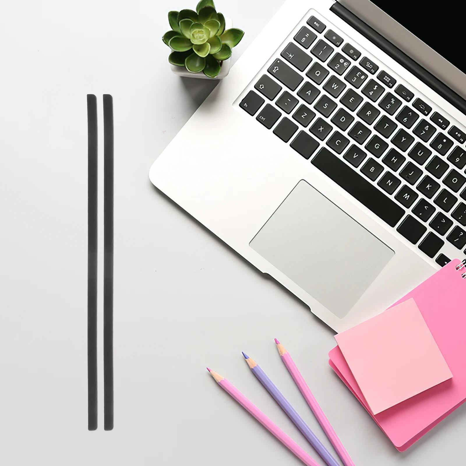 2 Buah Strip Karet Casing Bawah Laptop Pengganti Bumper Anti Selip Tahan Lama untuk Keyboard Tahan Selip Latitude 7400 E7400