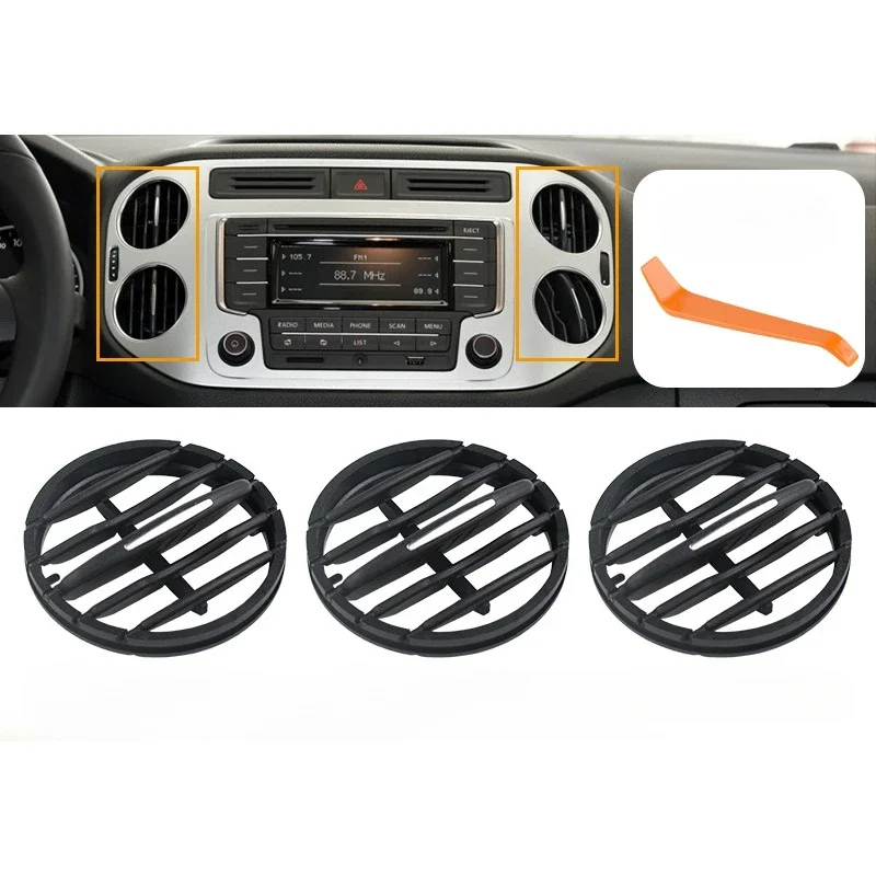 Air Conditioning Vents Dashboard Center Left and Right Folds Rear Toggle Card for Volkswagen for Tiguan