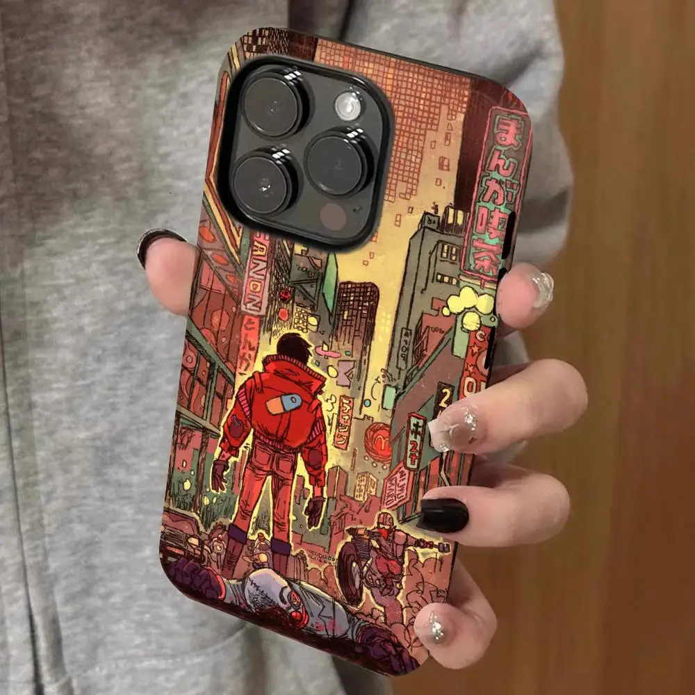 

anime akira Phone Case Double-layered 2-in-1 Film Case For IPhone 16 15 Promax 14 13 Pro 12 11 plus Samsung S25 24 23 Covers