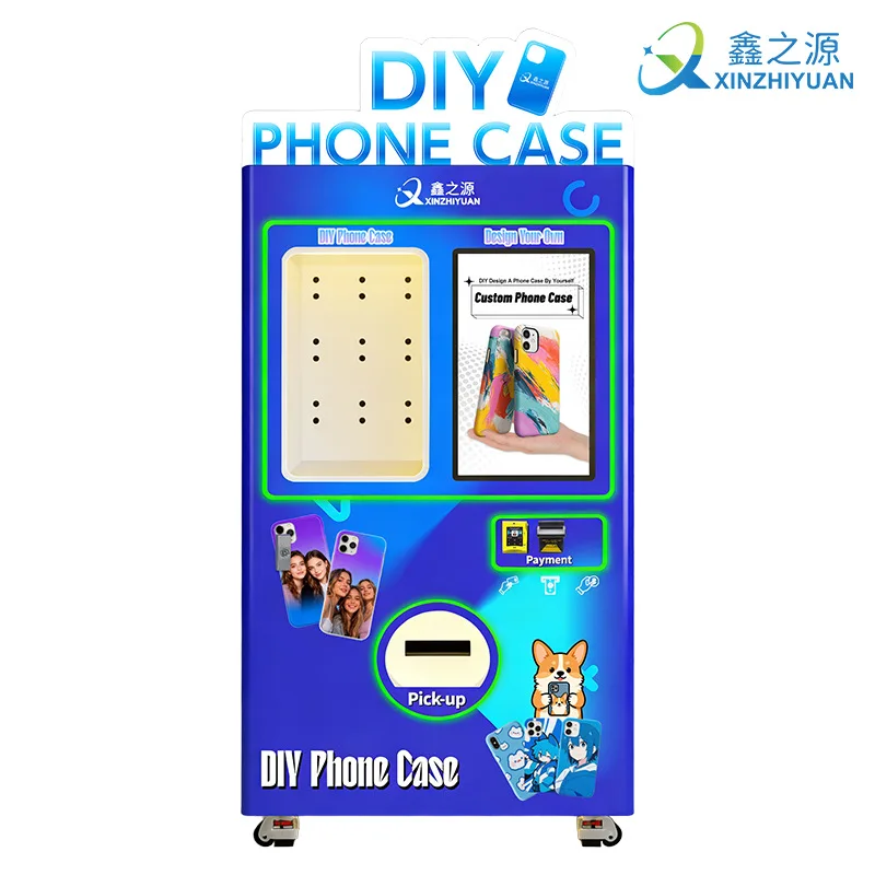 DIY phone case vending machines, commercial 24-hour shared unmanned vending machine equipment, phone case printers