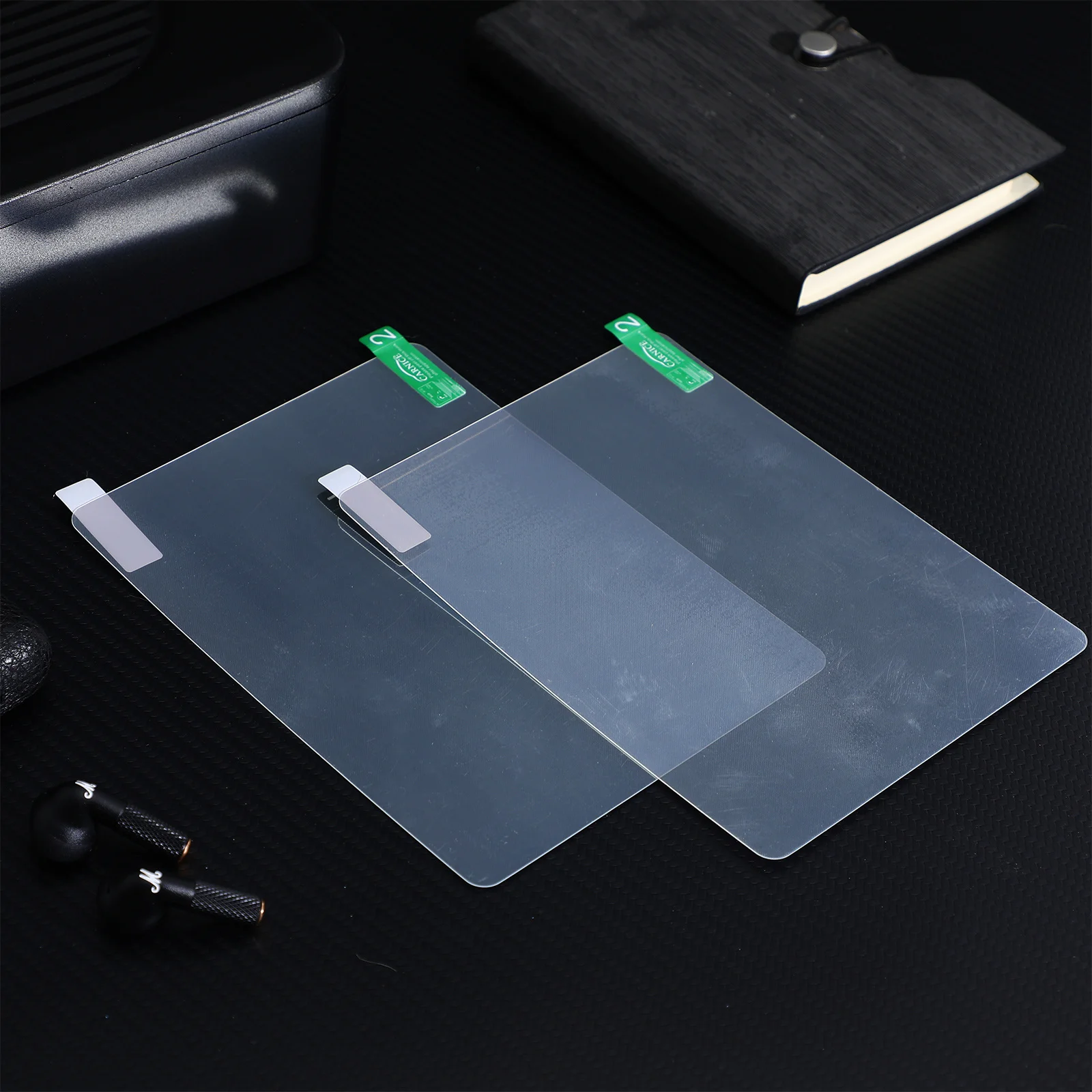 2 قطعة شاشة عرض علوية طبقة عاكسة مادة الحيوانات الأليفة المتينة شاشة واضحة عالية الدقة شاشة واقية للسيارة طبقة سميكة مضادة للتجاعيد
